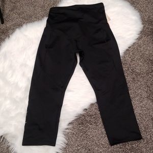 A:Glow Active Maternity Capri Leggings Black Med